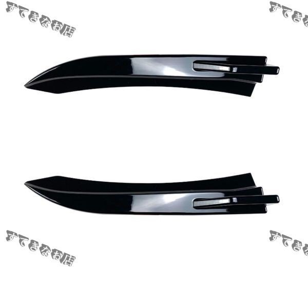 送料無料BMW F30 M-Tech 2013-2018年式 車種専用 ABS製 艶出しブラック リアバンパー スプリッター 左右2個拍卖