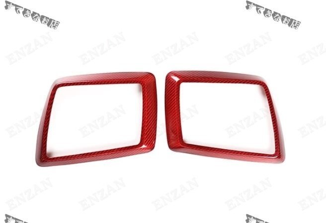 送料無料赤いカーボン製ベンツ Gクラス W463A W464 G500 G63 G350D ウインカーライト カバー 左右セット拍卖