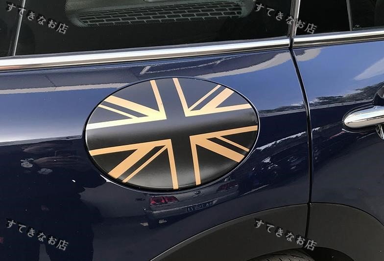 特売!2014~2020年式 MINIミニ クラブマン F54 ガソリン/フューエル タンク パネル カバー ユニオンジャック 金色 1個拍卖