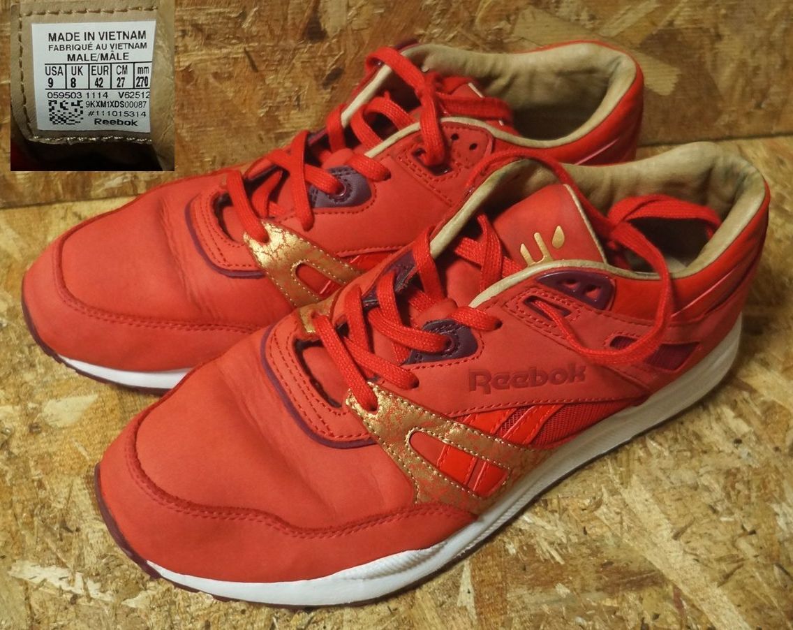 REEBOK 本革 Ventilator CNY US9 27cm 赤金 羊 リーボック ベンチレーター イヤーオブシープ V62512 拍卖