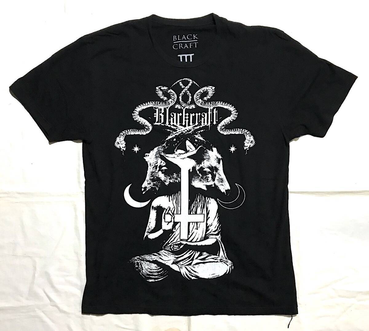 Tシャツ【BLACKCRAFT CULT】サイズM/ROCK/METAL/悪魔/魔術/サタニック/オカルト/悪魔崇拝拍卖