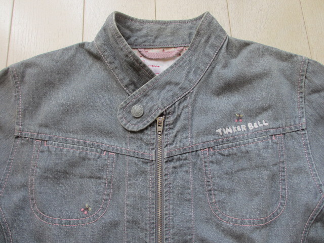 ★数回・USED!ティンカーベル 薄手デニム ジャケット 160㎝★拍卖