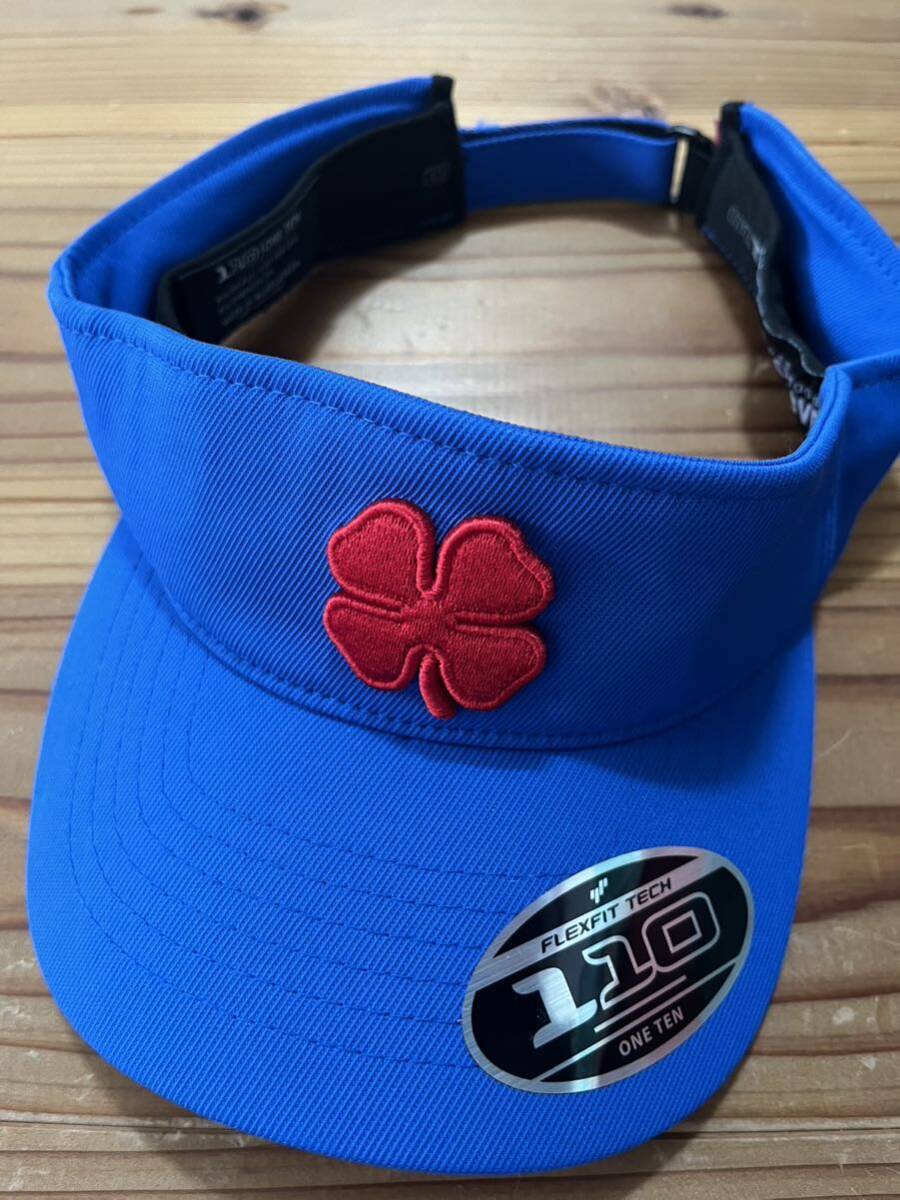 BLACK CROVER ゴルフサンバイザー 美品 青 ブルー 110 ブラッククローバー サンバイザー 帽子 GOLF ゴルフウェア拍卖