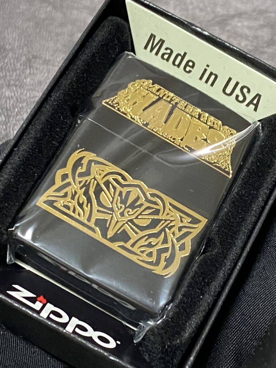 zippo ミリオンゴッド ハーデス 両面ゴールド加工 ブラック 希少モデル 2022年製 MILLION GOD HADES ケース 保証書付き拍卖