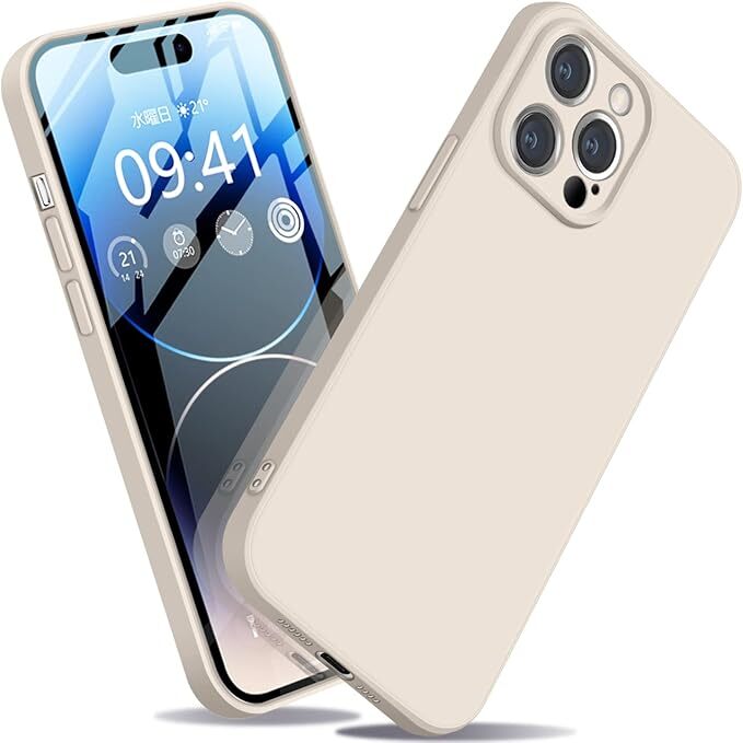 iPhone14promax ケース リキッドシリコン 耐衝撃 レンズ保護 薄型 iPhone 14promax カバー 指紋防止 ソフト ワイヤレス充電対応 拍卖