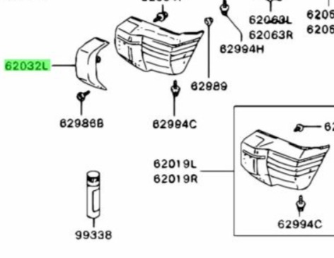 ★超希少 未使用 純正 三菱 フロントバンパーガード 左側 ミディアム グレ-(P) パジェロ 2代目 V21W~V47WG 1991年~1999年 MITSUBISHI拍卖