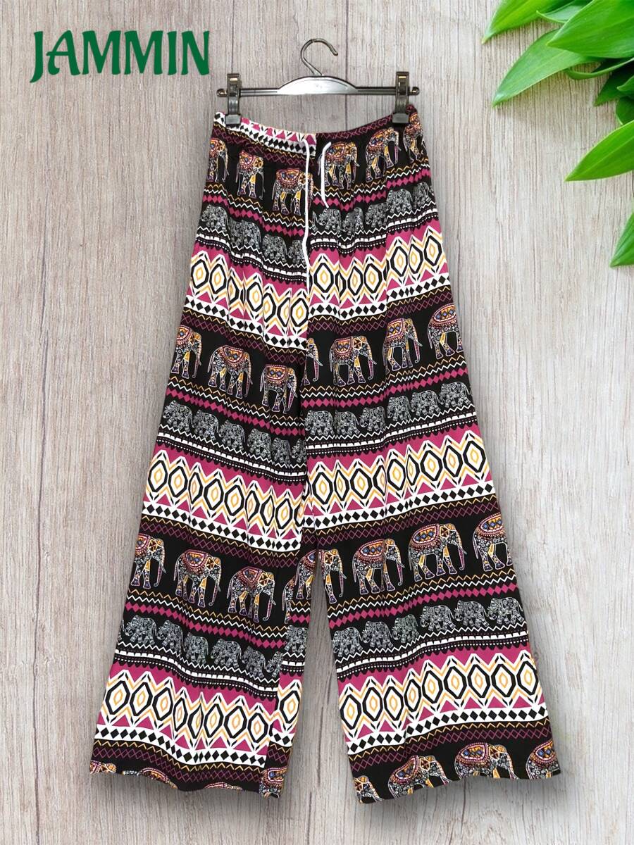アジアン象さん柄パンツ★アジアン★ヒッピー★エスニック拍卖