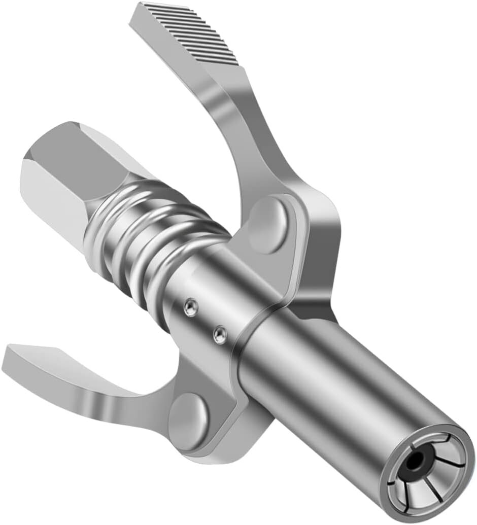 ★★高圧グリースノズル グリース ガン ロックカプラー グリース注入器 ワンタッチ フレキシホース拍卖