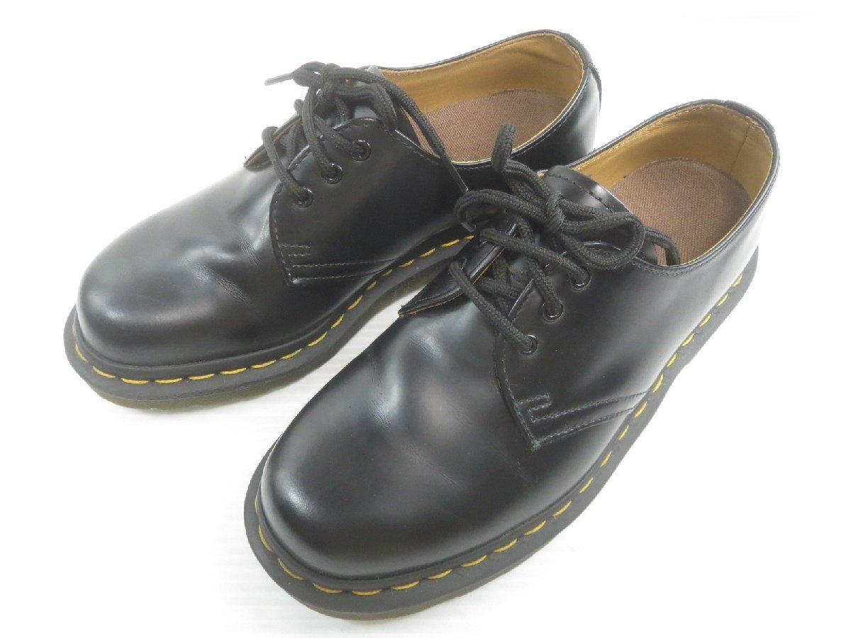 ♪Dr.Martens ドクターマーチン 3EYE GIBSON SHOES 146159 3ホールシューズ ブラック 23.5cm~24.0cm♪USED品拍卖
