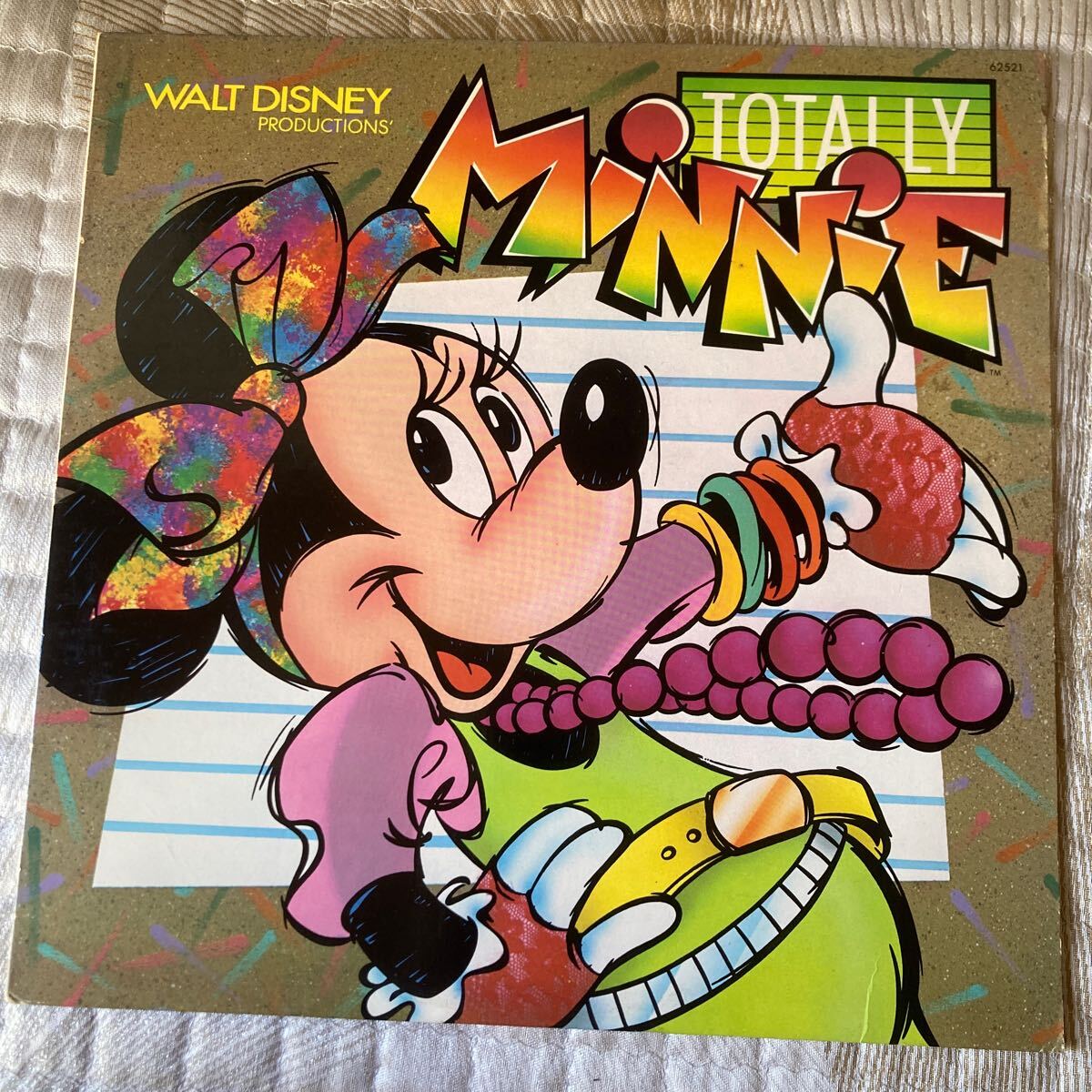 【ジャケ買い】TOTALLY MINNIE、LP、walt disney、ディズニー、ミッキー 、ミニー拍卖