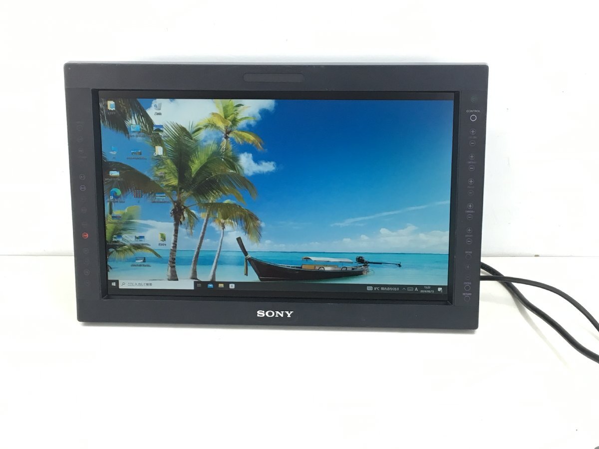 SONY17型マルチフォーマット液晶モニター LMD-1751W 業務用 HDSDI入力アダプターBKM-243HS スタンド欠品 訳あり 中古品(管:2A-M)拍卖