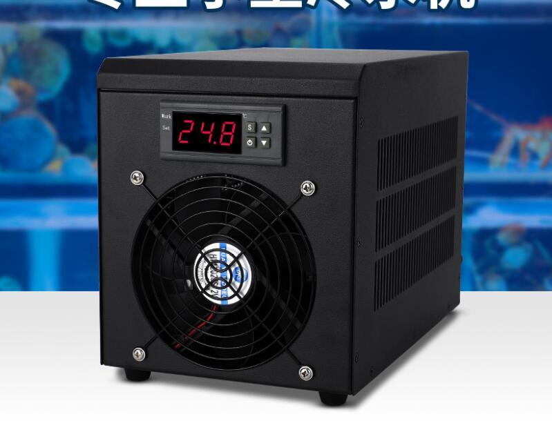 ペット用品水槽用クーラー 60L調整可能ウォータークーラ冷却チラーパイプ付き循環ポンプ付き水冷設備デジタル表示恒温低ノイズ省エネルギ拍卖