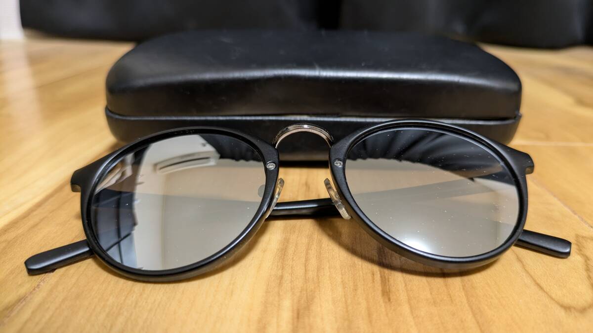新品 ボストン メガネ ミラー サングラス 伊達メガネ BLACK/SILVER 拍卖