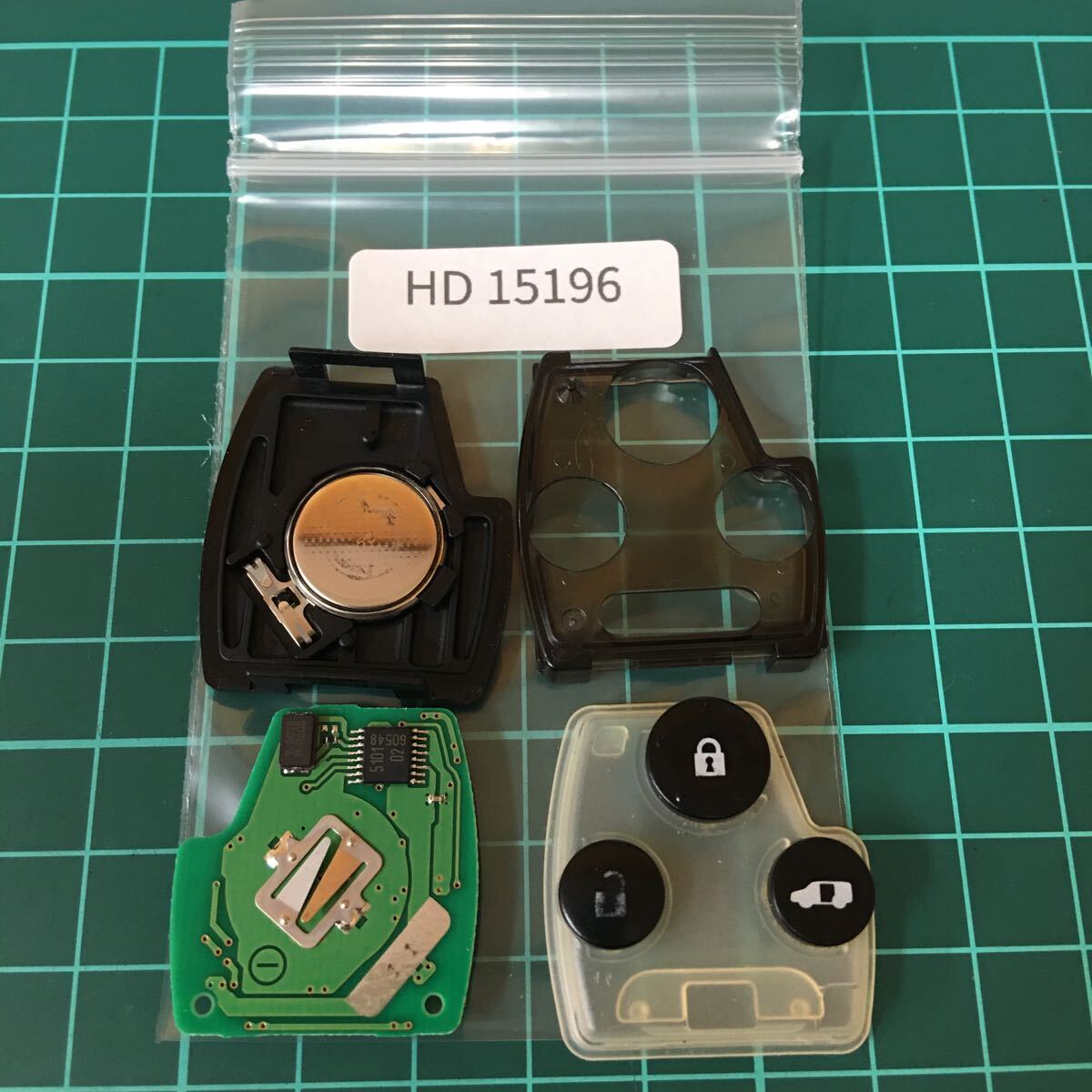 HD15196 ホンダ 純正 キーレス スケルトン基盤のみ 3ボタンステップワゴン エリシオン フリード等(片側スライドドア)拍卖