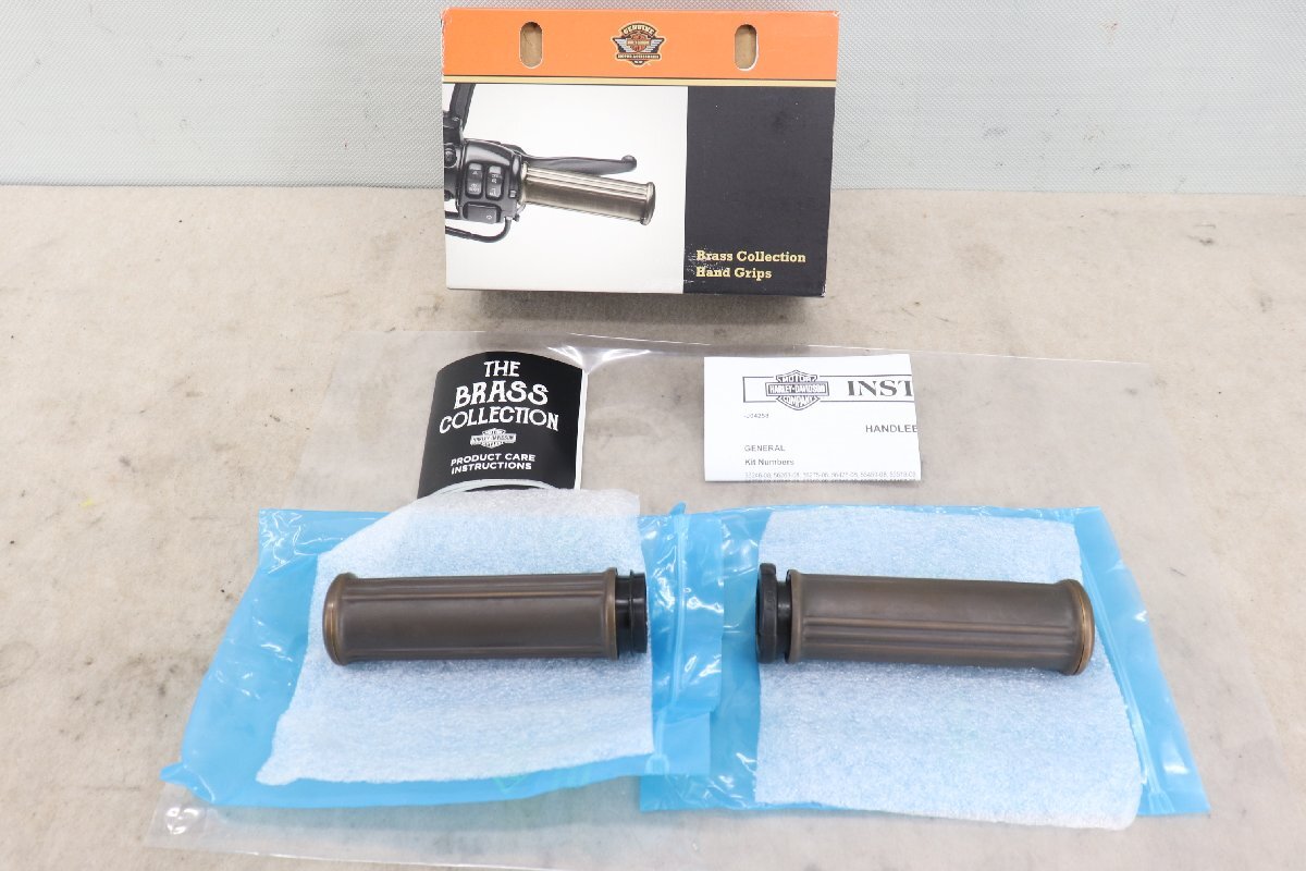 327622 ハーレー 電子スロットル用 純正オプション ブラス ハンドルグリップ 56100133 ダイナ ツーリング ソフテイル拍卖