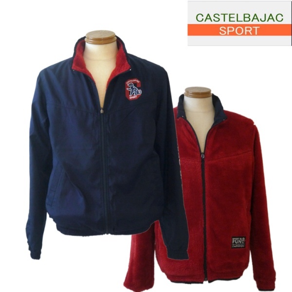 【秋冬SALE】カステルバジャック スポーツ/CASTELBAJAC 秋冬物 リバーシブルブルゾン 115-紺系 48/Lサイズ拍卖