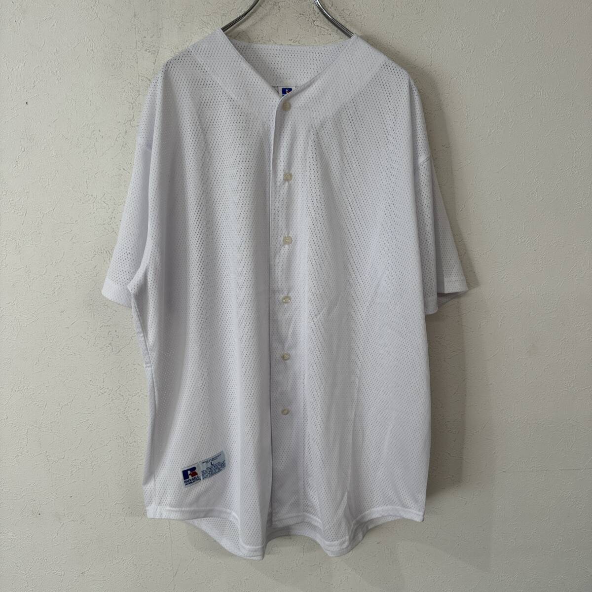 ビンテージ デッドストック ラッセル Tシャツ 半袖 ベースボールシャツ メッシュ ① 240813拍卖