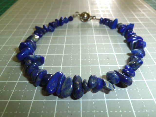 ラピスラズリー さざれ石 ブレスレット ③拍卖