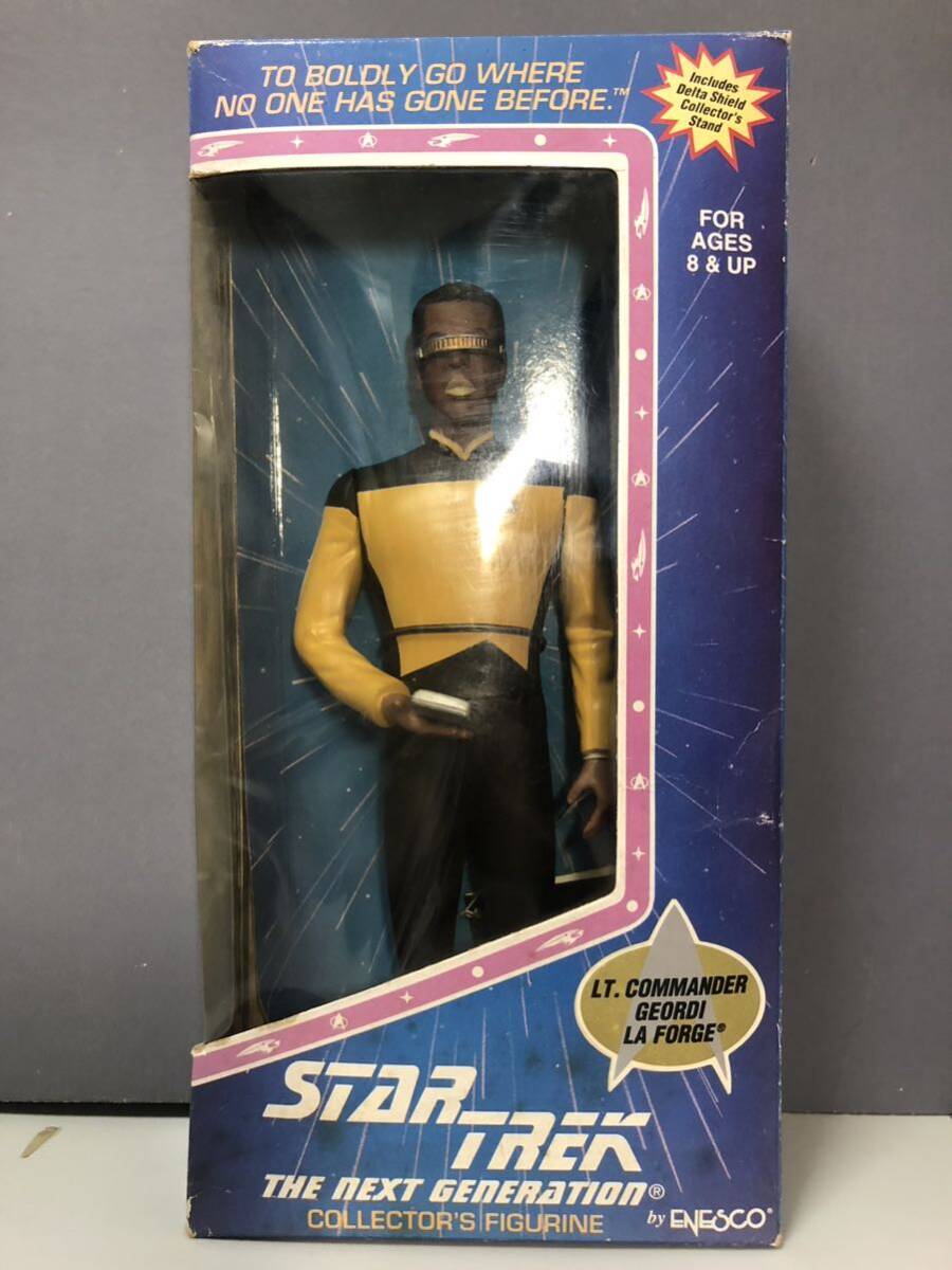 新スタートレック ネクストジェネレーション★ジョーディ ラ=フォージ(Geordi La Forge) フィギュア★ENESCO 1994★StarTrek TNG拍卖