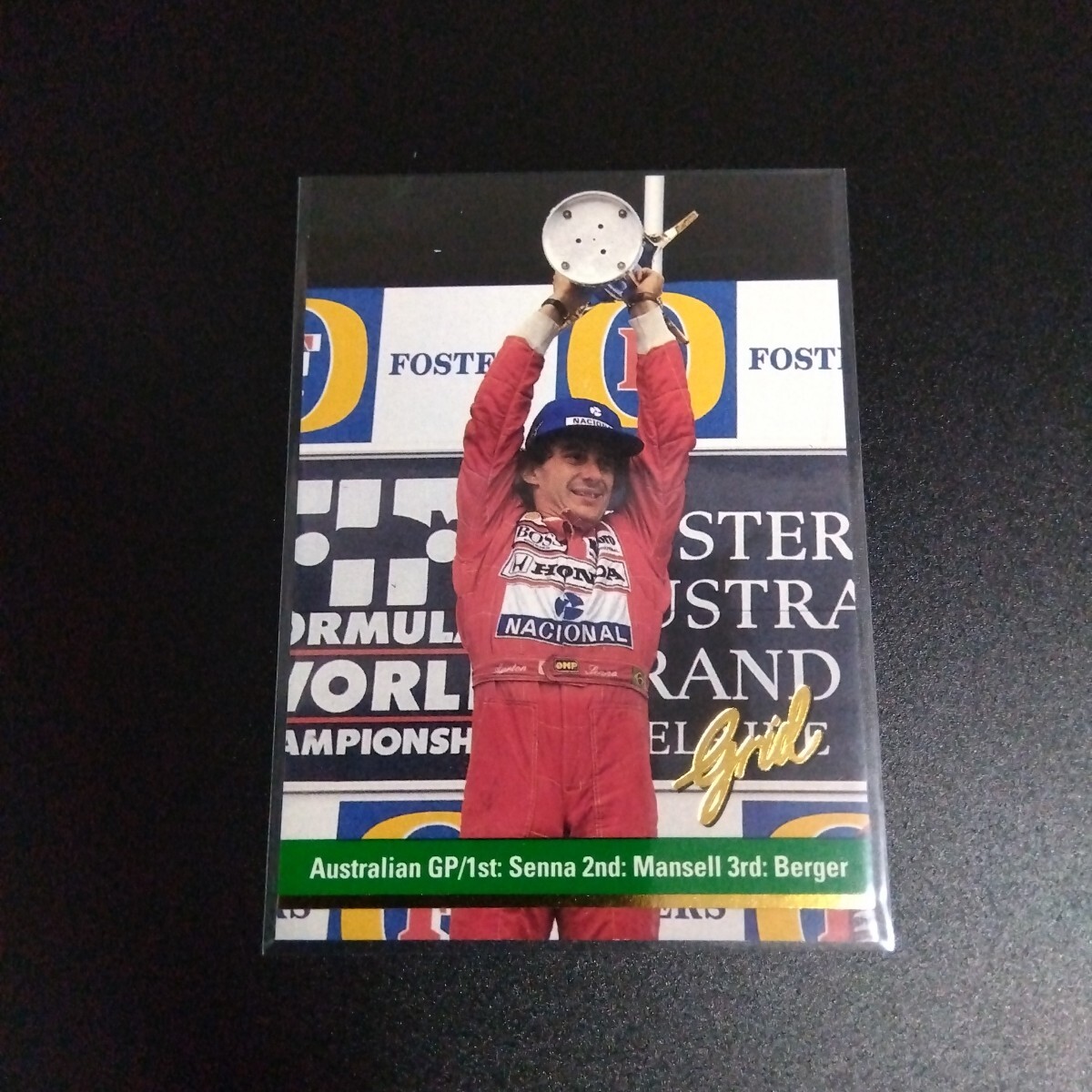 Grid motorcard 1992 F1カード アイルトン・セナ Ayrton Senna オーストラリアGP #115拍卖
