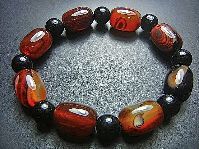 高級天然JFV3120 幻像瑪瑙 メノウ中の極品 12.5*18mm バングル お勧め拍卖