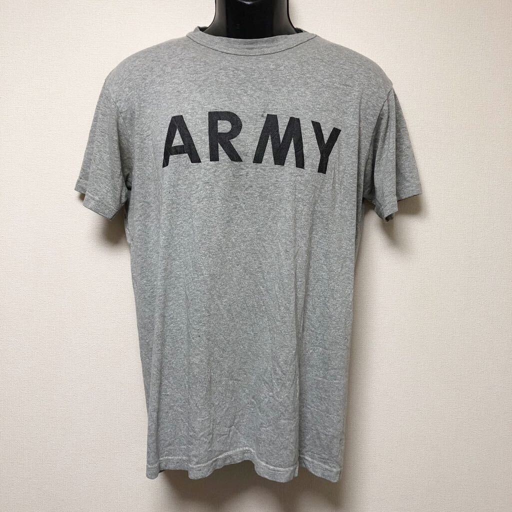 ARMY /メンズ /半袖Tシャツ トップス ロゴTシャツ グレー ミリタリー 米軍 アメカジ USA古着 A-1拍卖