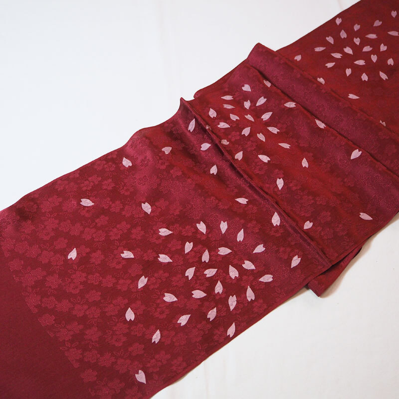 通常価格の30%OFF!!正絹帯揚げ 桜花びら 京都室町 和装小物拍卖