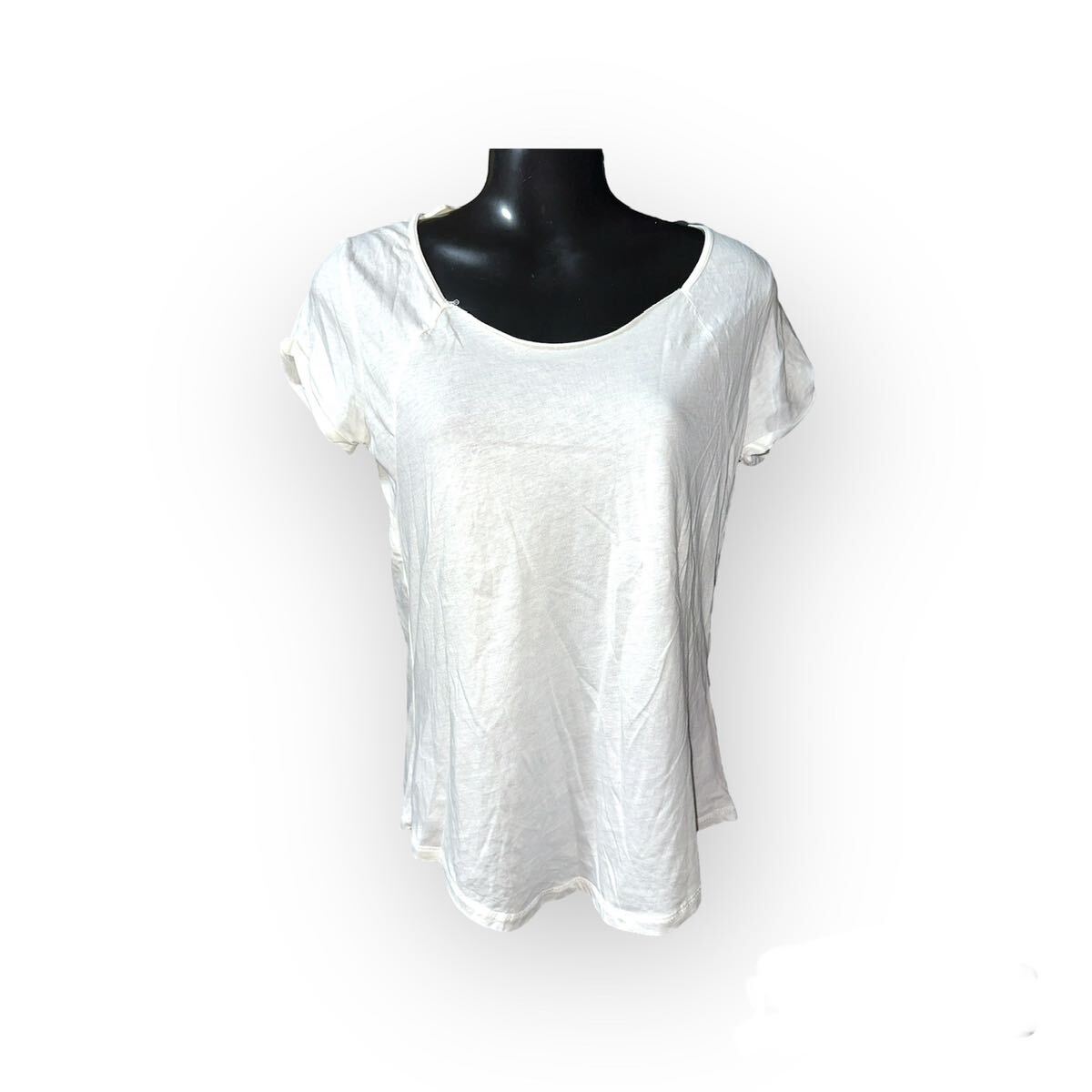 ZARA 半袖 Tシャツ カットソー 新品タグ付き レディース ホワイト Mサイズ拍卖