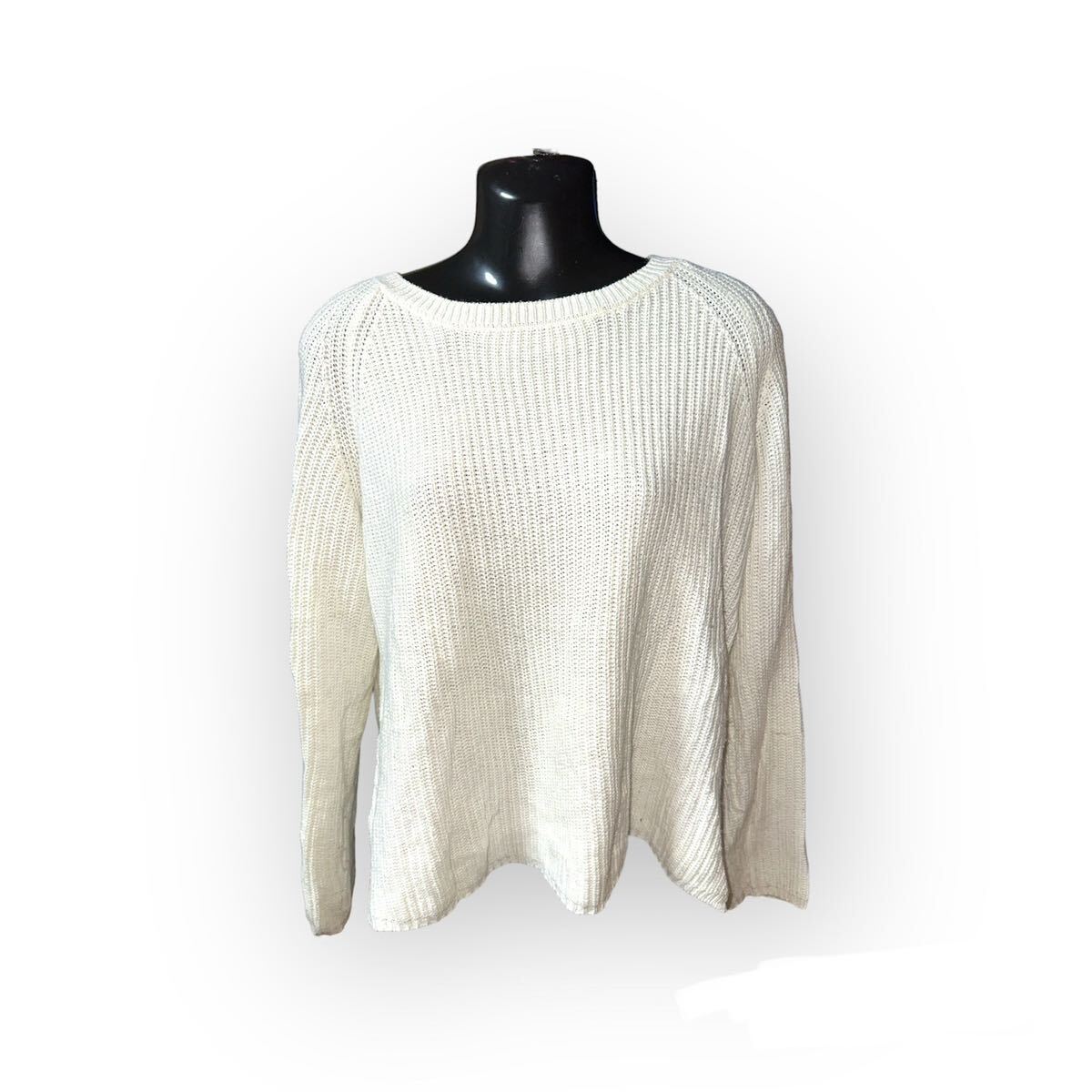 セーター ホワイト Mサイズ レディース拍卖