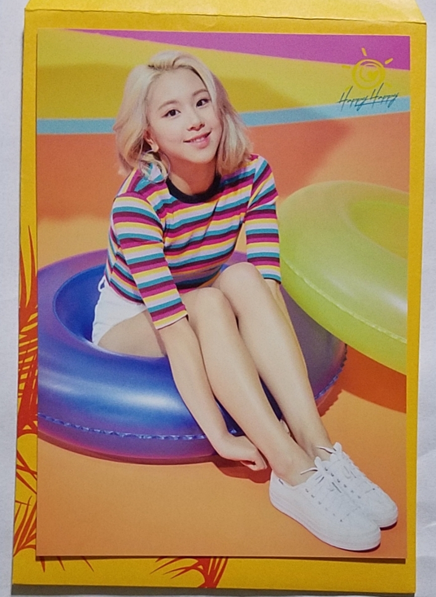 TWICE チェヨン HAPPY HAPPY トレカ C トレーディングカード CHAEYOUNG 外袋付 即決 リリイベ グッズ ハイタッチ会場限定 トゥワイス拍卖