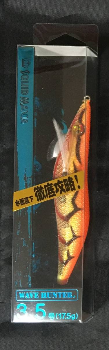 ★新品未使用★ Squidmania スクイッドマニア スーパーシャロー エギ WAVE HUNTER 3.5号 GODシュリンプ/オレンジ(#22)17.5g拍卖