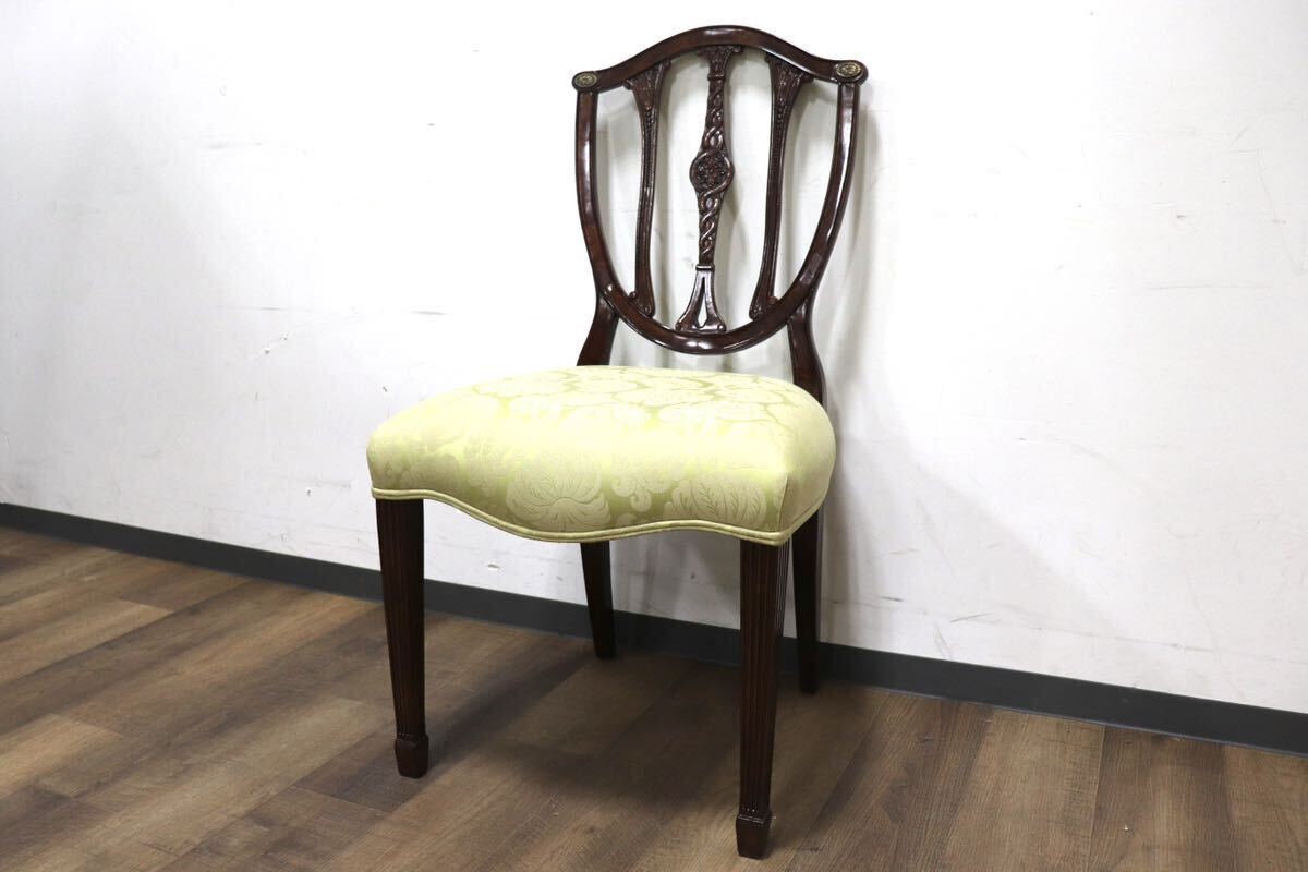GMHK287D○THEODORE ALEXANDER / セオドアアレキサンダー ダイニングチェア クラシック マホガニー材 英国 イギリス 定価約26万拍卖