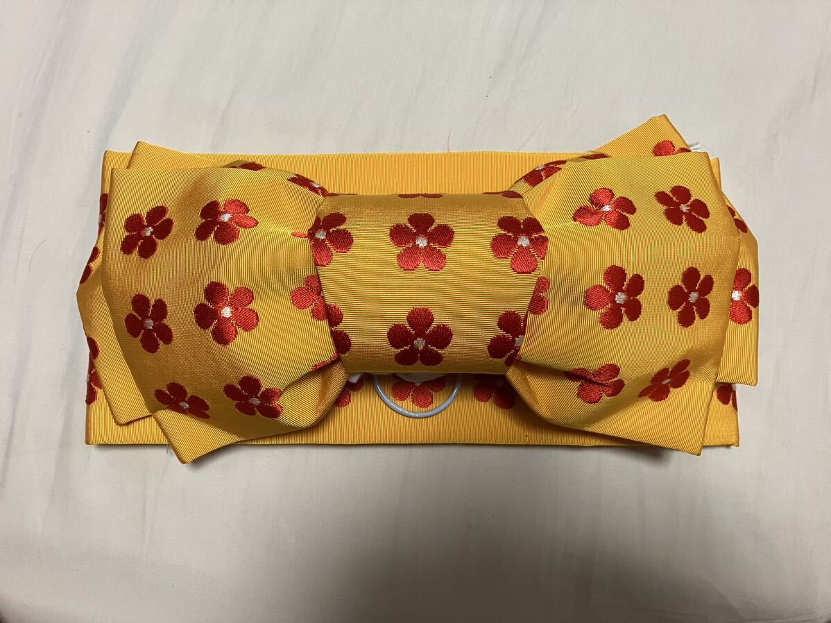 浴衣帯 半幅帯 ワンタッチ ゆかた 帯 美品拍卖