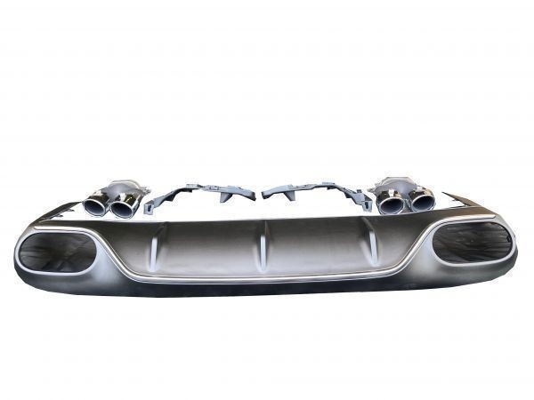 【新商品】 C238 E53仕様 リアディフューザー マフラーカッター SET メルセデスベンツ シルバー 社外品 C238E63-10拍卖