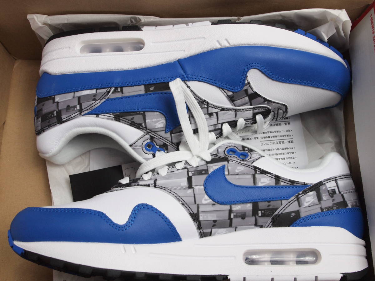 168新品 NIKE ナイキスニーカー AIR MAX1 PRNT AQ 0927 100 US9 UK8 27CM アトモス モデル atmos 拍卖