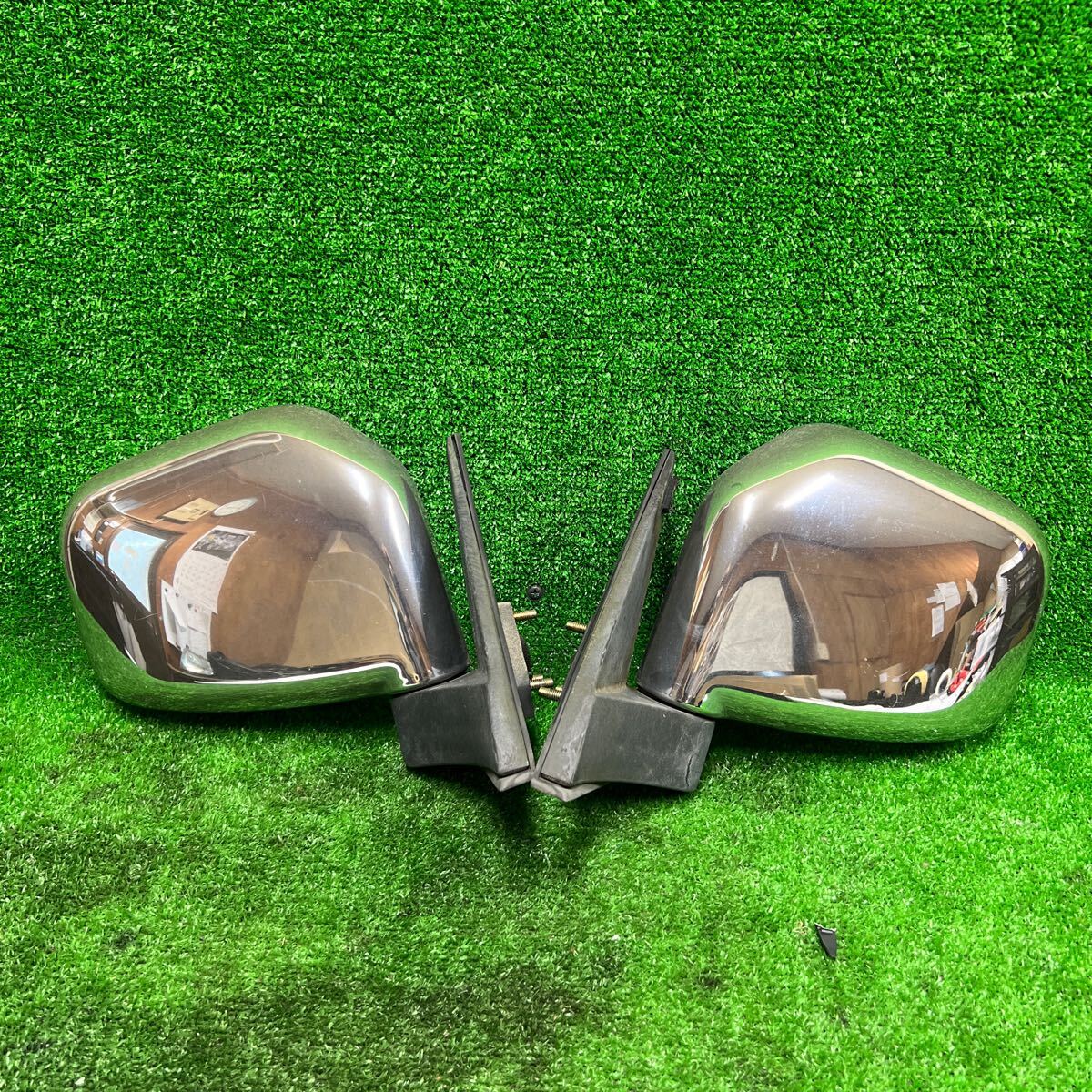 パジェロミニ H58A メッキドアミラー左右セット 30-4拍卖