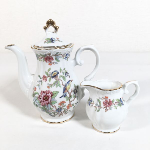 【2点セット】Sakura CHINA サクラ さくら ティーポット クリーマー ミルクジャグ ミルクピッチャー拍卖