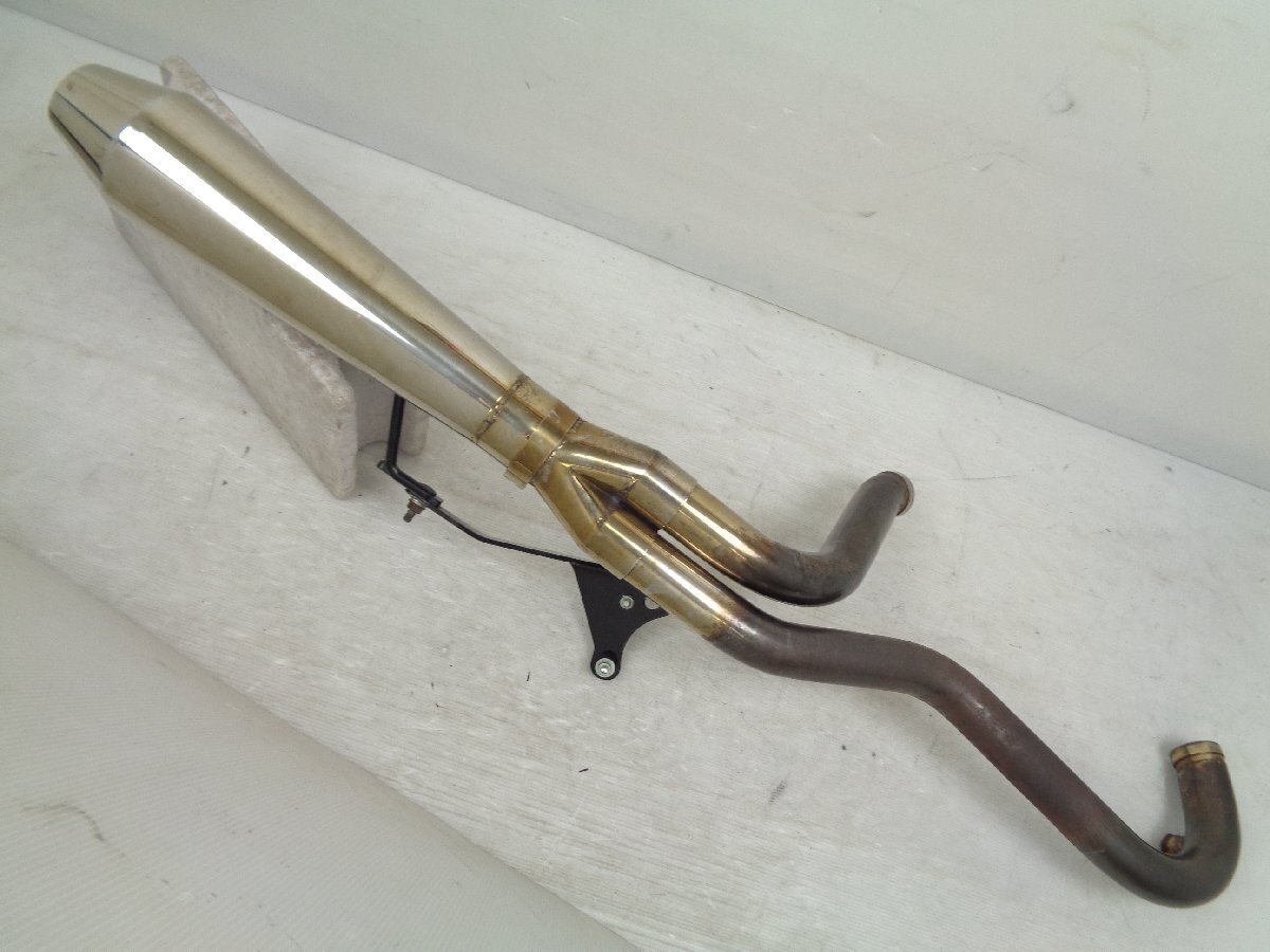 ダイナ FXDL FXD 06-17 社外 ハイパイプ アップタイプ 2in1 テーパー メガホン フルエキゾースト マフラー ステンレス【E940】拍卖