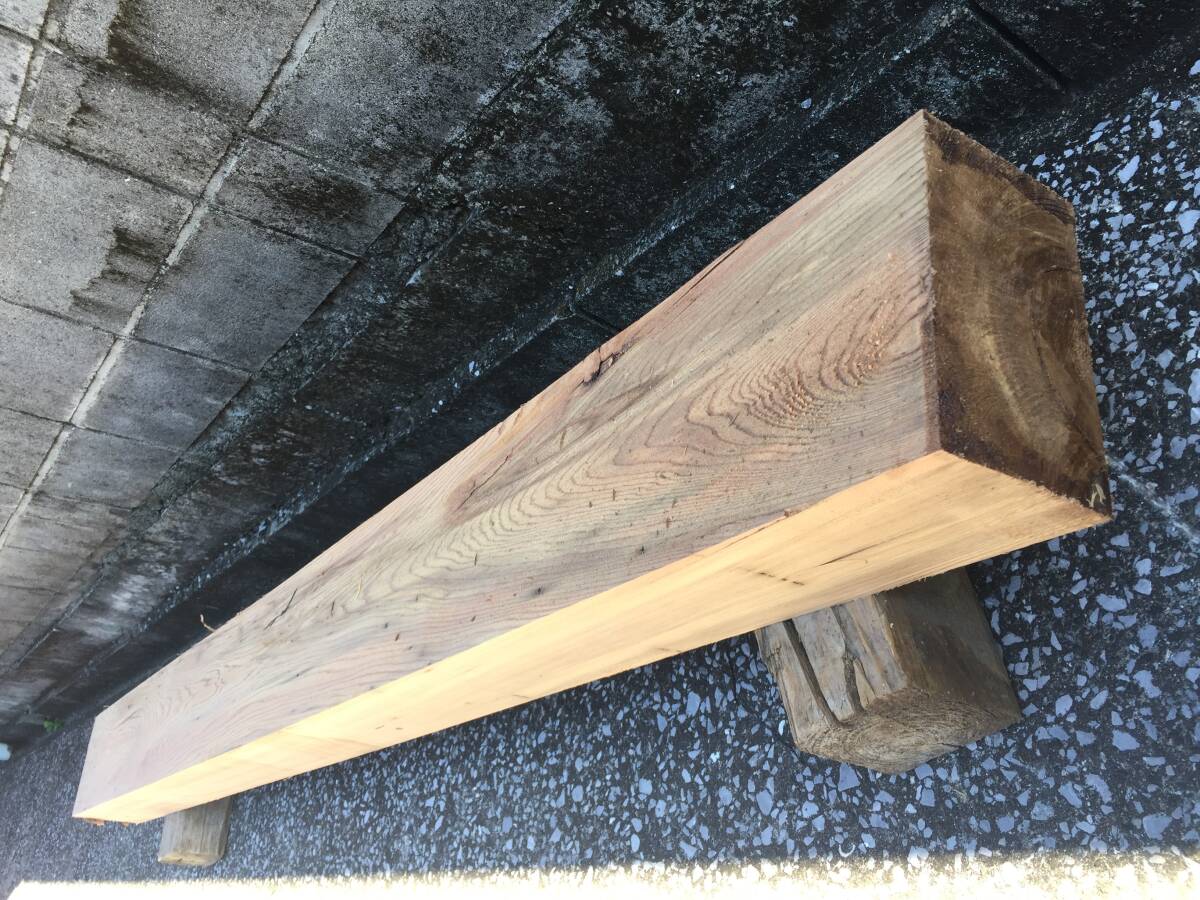 目割れがあるため、半額処分! 11.8㎝×18.3㎝×長さ199.5㎝ 角材 屋久杉材料 銘木屋久杉 世界遺産 逸品 貴重 材料 希少 杢 杢目 香木拍卖