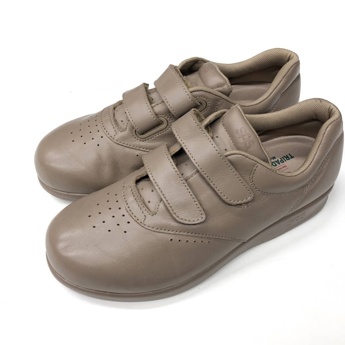 未使用 エスーエーエス ( SAS ) USA製 レザー ベルクロスニーカー US6.5WW l6994849拍卖