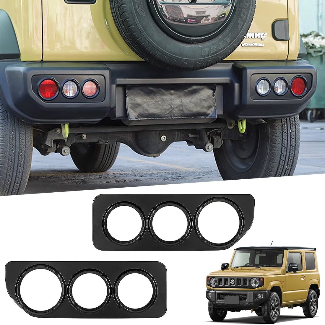 未使用 送料無料 スズキ ジムニー JB74 JB64 車 テールランプカバー リアライト 保護カバー テールライト 管2099 20240113拍卖