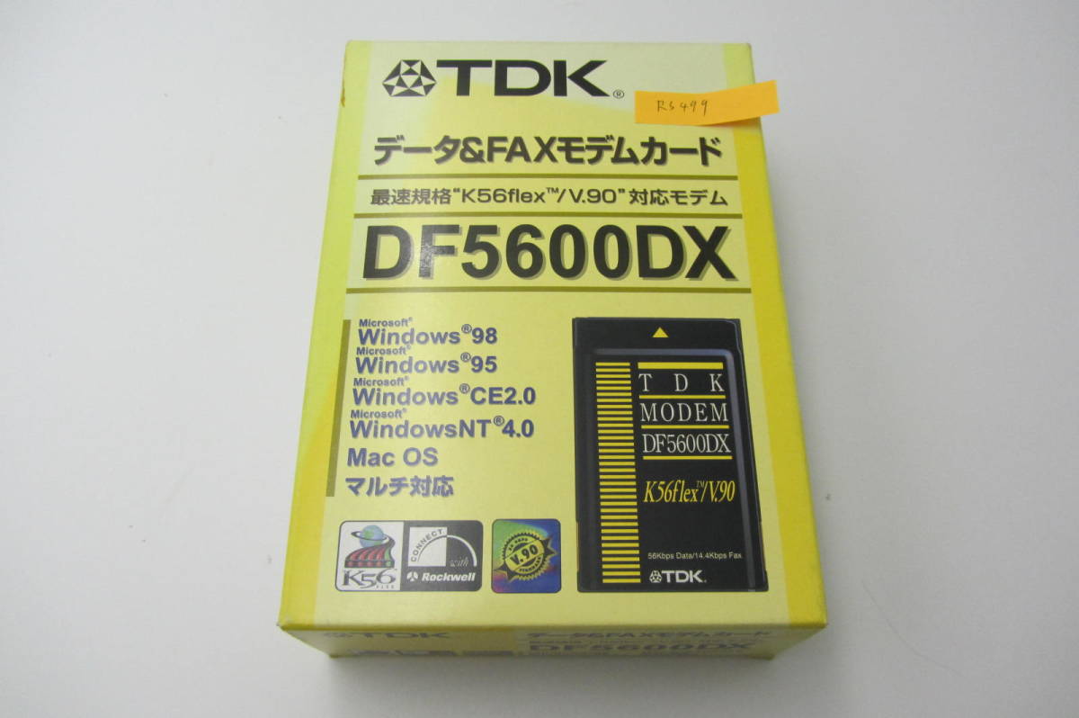 ●NA-044●レア、TDK データ&Fax モデルカード DF5600DX Windows/Mac os対応 K56Flex V.90 win 95 98拍卖