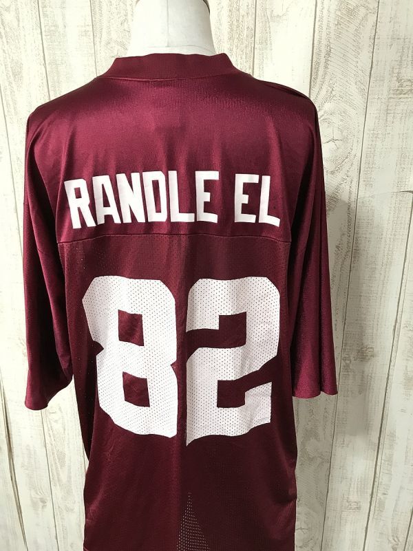 お勧め・【フットボールジャージ】Reebok リーボック NFL RANDLE EL エンジ L 激レア ヴィンテージ 82番拍卖