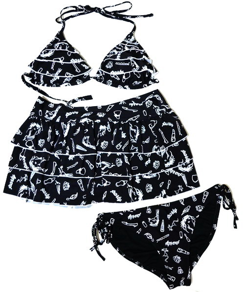 新品 ■Beach Queen セットアップ水着 3点セット■ 9Mサイズ拍卖