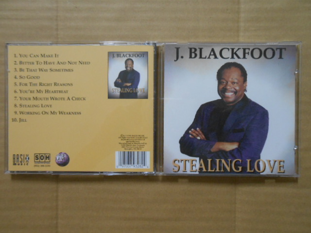 CD J. Blackfoot 「STEALING LOVE」 輸入盤 BAS-9328 元Soul Children 盤の外周付近に1mmの傷? ジャケットに微かな汚れ拍卖