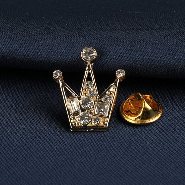 【送料無料】 ラペルピン ピンブローチ クラウンデザイン ゴールド フォーマル クラウン RP29 /21拍卖