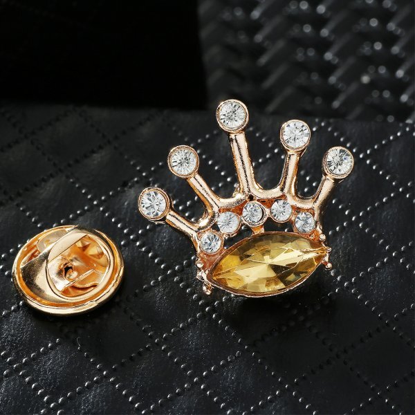 【送料無料】 ラペルピン ピンブローチ クラウンデザイン ゴールド フォーマル クラウン RP31 /21拍卖
