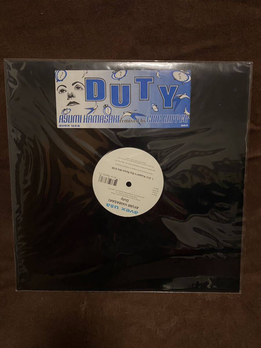 【暗所低温低湿保存・未使用品】浜崎あゆみ DUTY remixed by ERIC KUPPER 12インチ アナログレコード拍卖