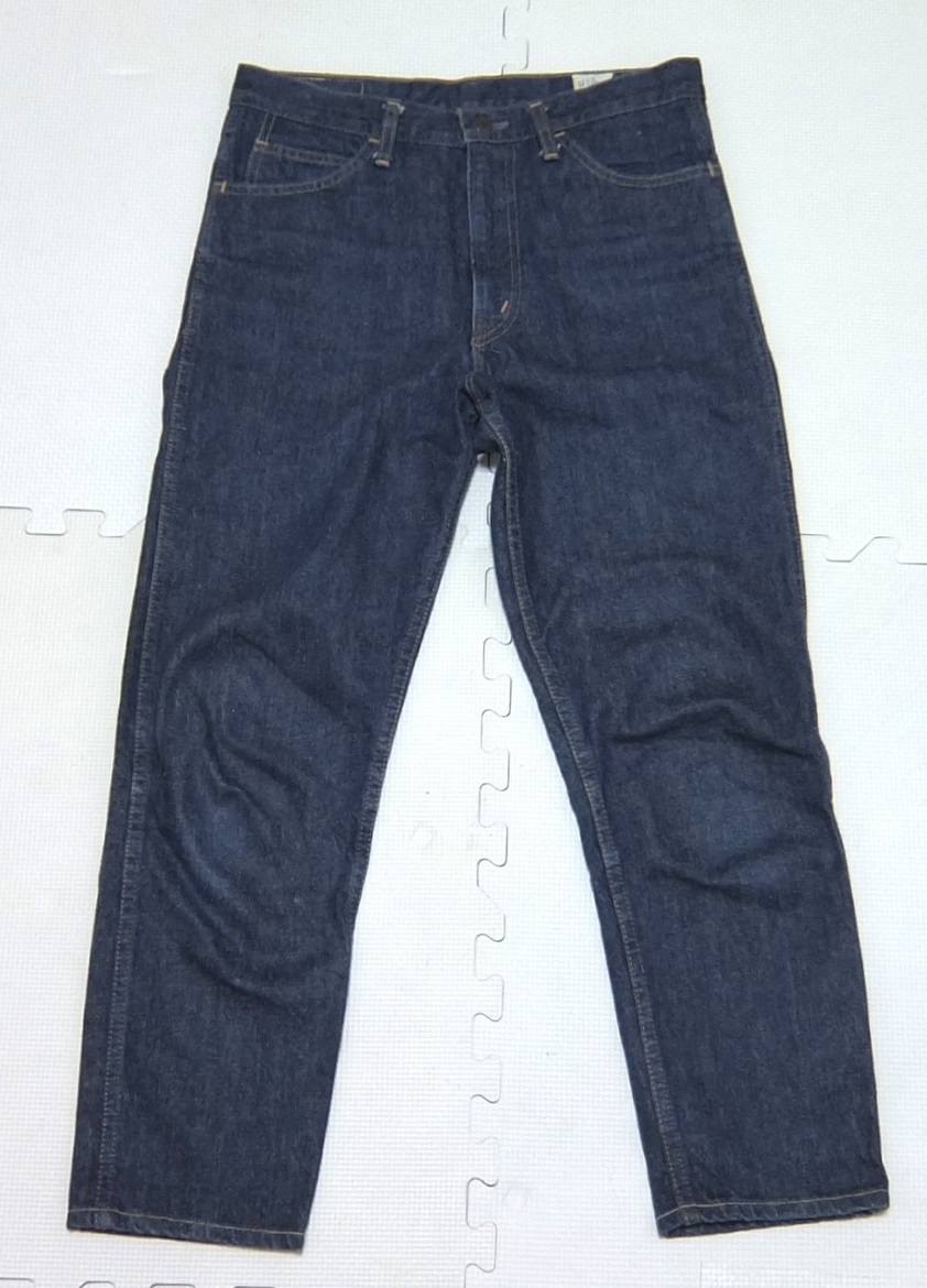 or slow オアスロウ 606タイプ スリムテーパード デニムパンツ 紺 M ジッパーフライ拍卖