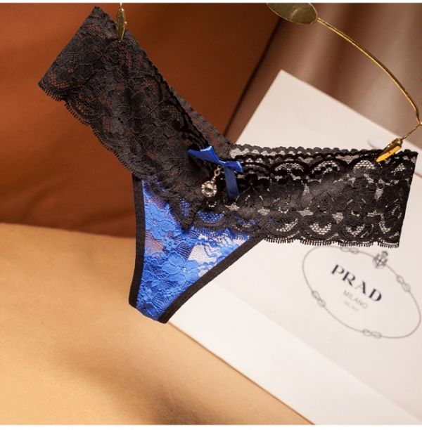 ショーツ レディース Tバック 下着 レース パンツ セクシーランジェリー 1-202blu拍卖